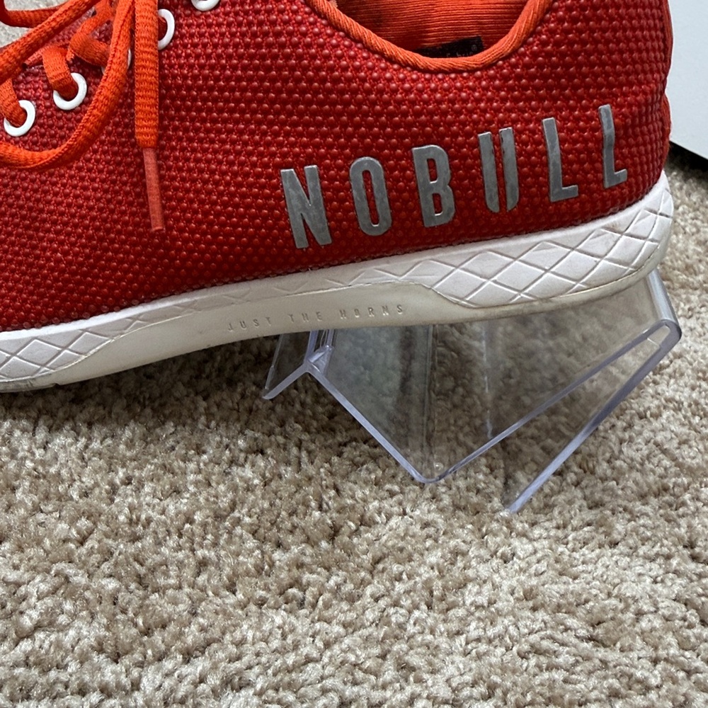 NOBULL Cross Fit Trainers Sneakers Womens 8.5 Mens 7 Red Orange - Picture 2 of 7